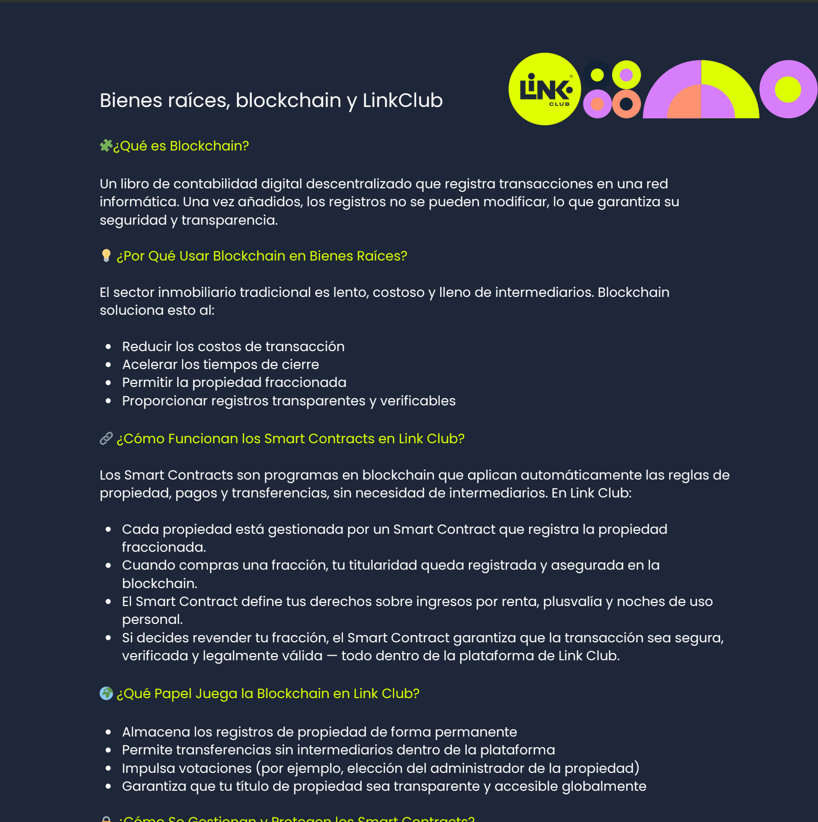 Blockchain y Bienes Raíces