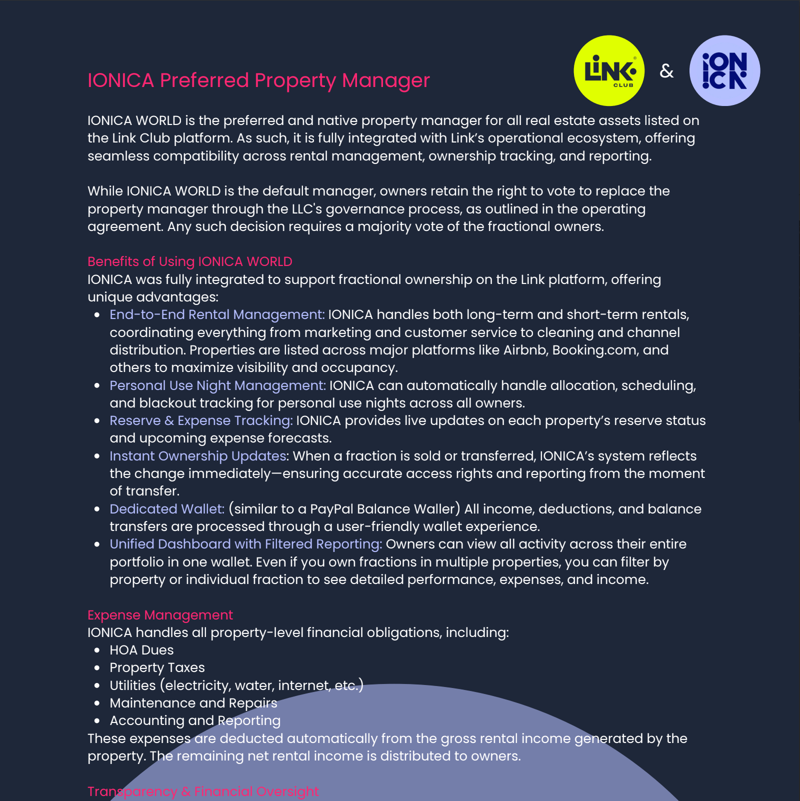 IONICA Preferred Property Manager