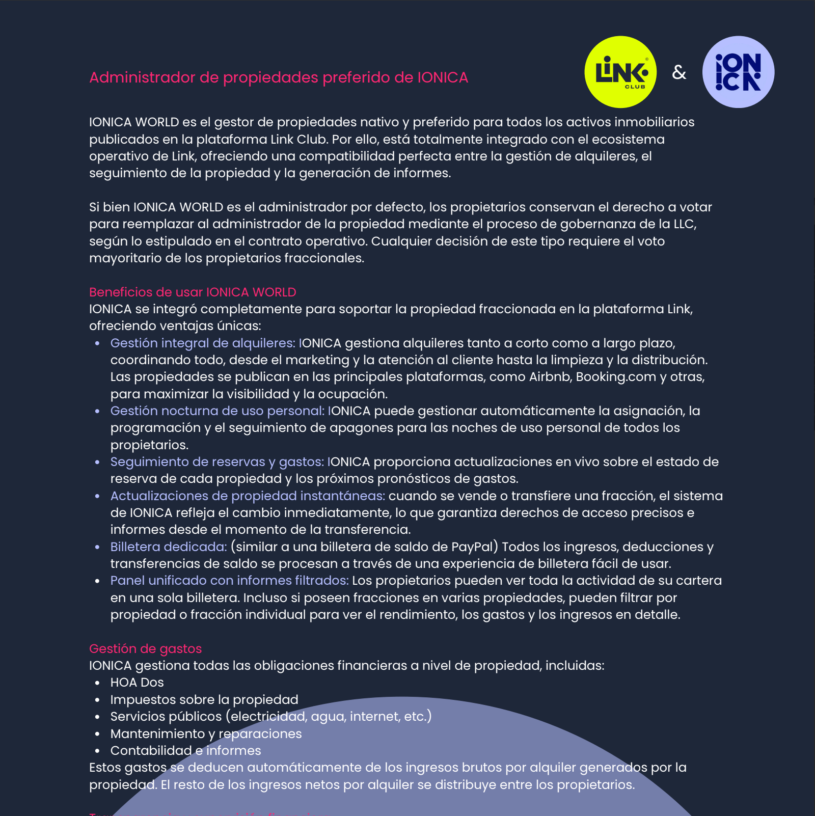 IONICA Administrador de Propiedades Preferido