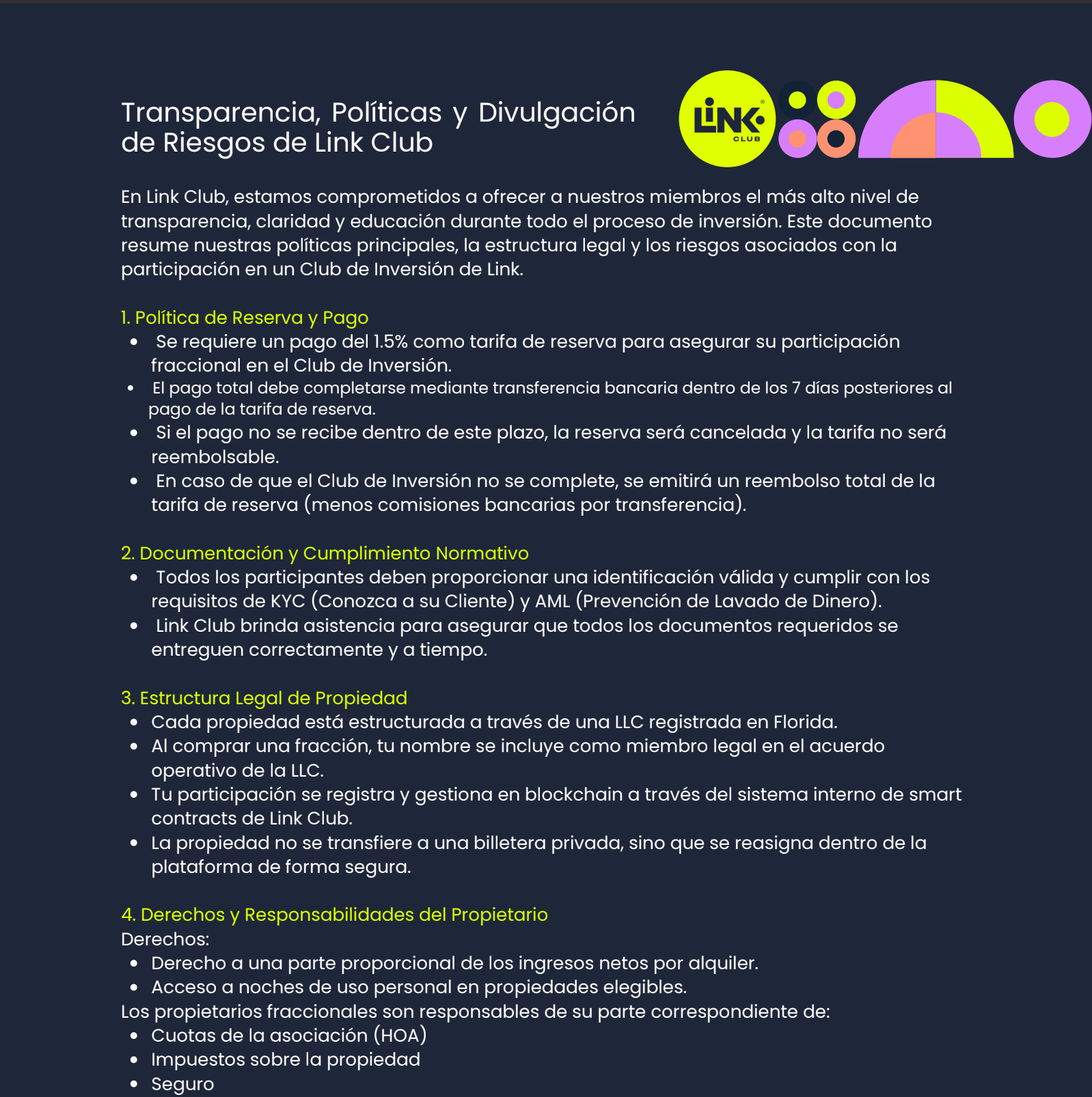Transparencia y Políticas